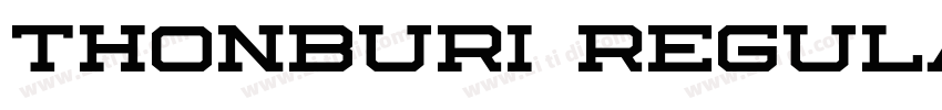Thonburi Regular字体转换